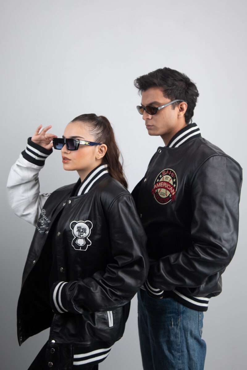 Unisex Panda Leather Jacket - Image 3