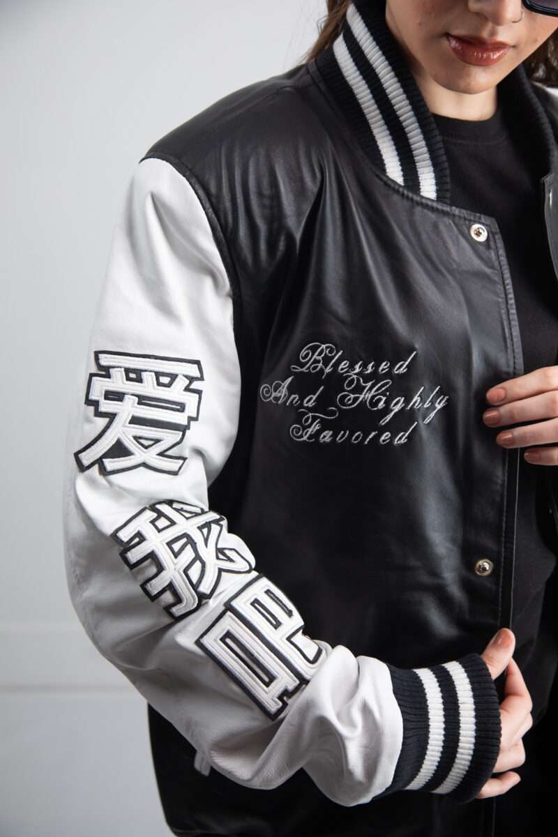 Unisex Panda Leather Jacket - Image 7