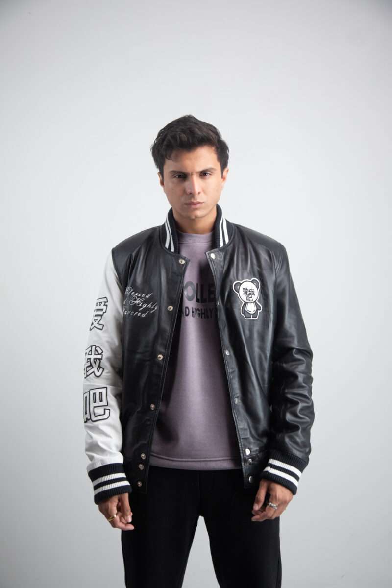 Unisex Panda Leather Jacket - Image 8