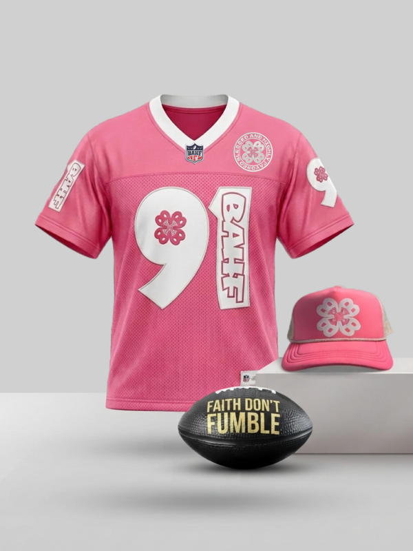 Pslm 91 Pink Football Jersey & Hat