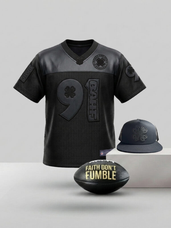 Leather Football Jersey & Hat