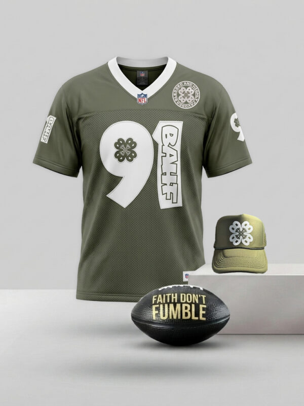 Olive Football Jersey & Hat
