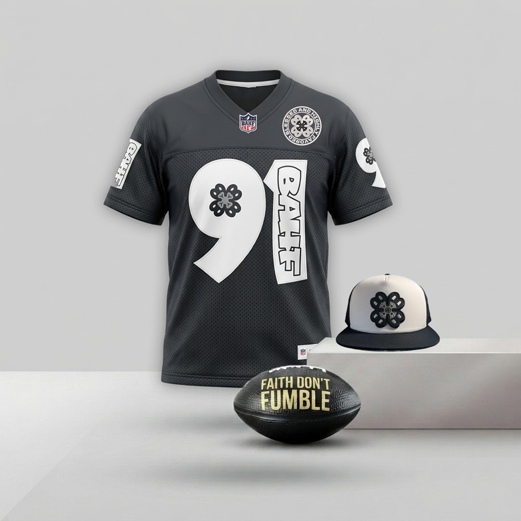 Pslm 91 Black Football Jersey & Hat